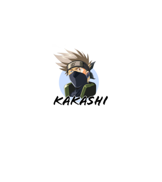 Hatake Kakashi minta fehér pólón