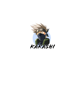 Hatake Kakashi minta fehér pólón