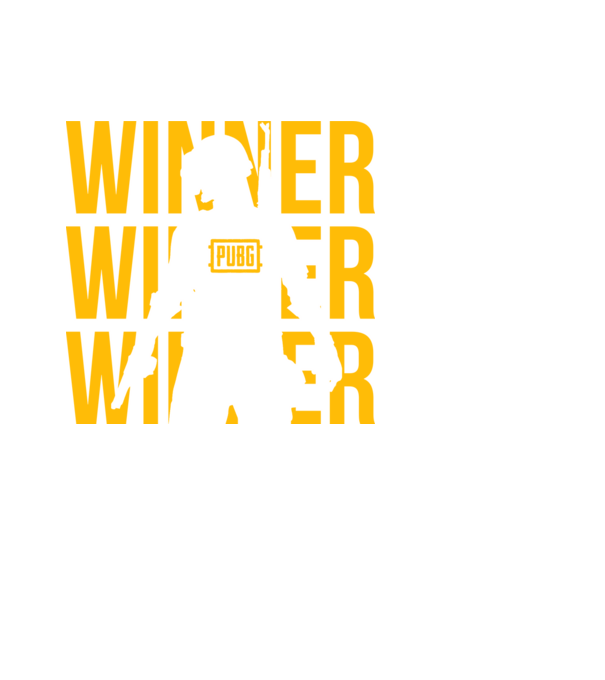 PUBG Winner minta fekete pólón