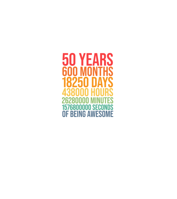 50 years minta szürke pólón