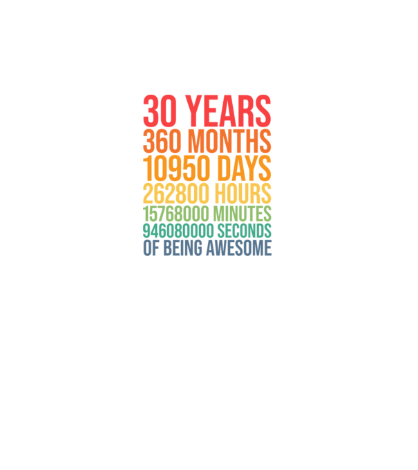 30 years minta fekete pólón