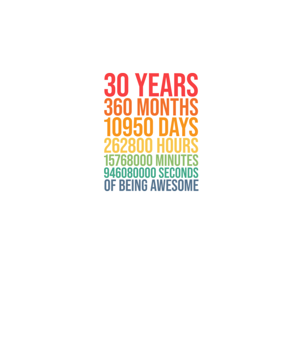 30 years minta fekete pólón
