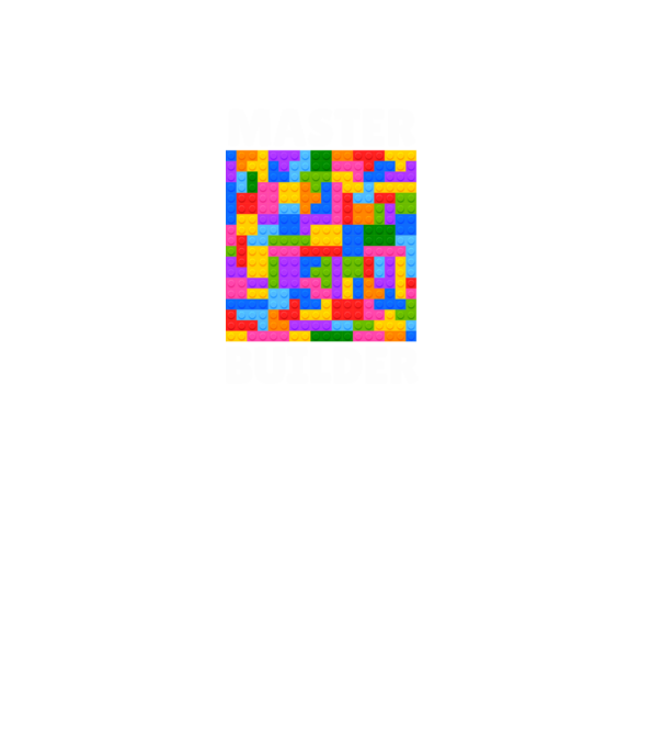 Master Builder minta fekete pólón