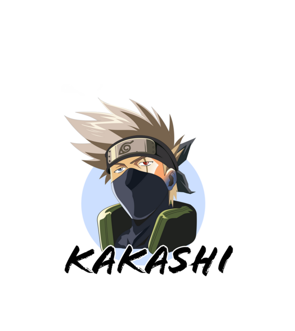 Hatake Kakashi minta fehér pólón