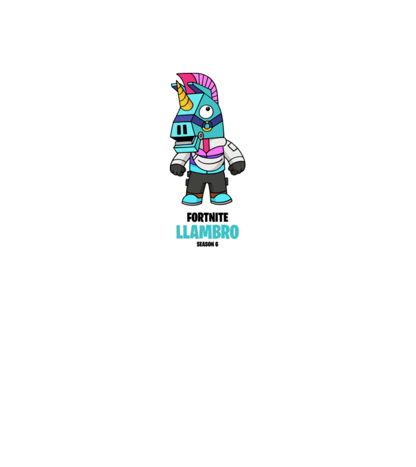 Llambro - Fortnite Season 6 minta fehér pólón