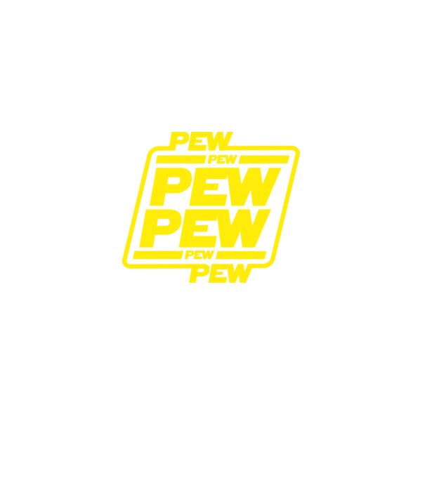 Pew pew pew minta fekete pólón