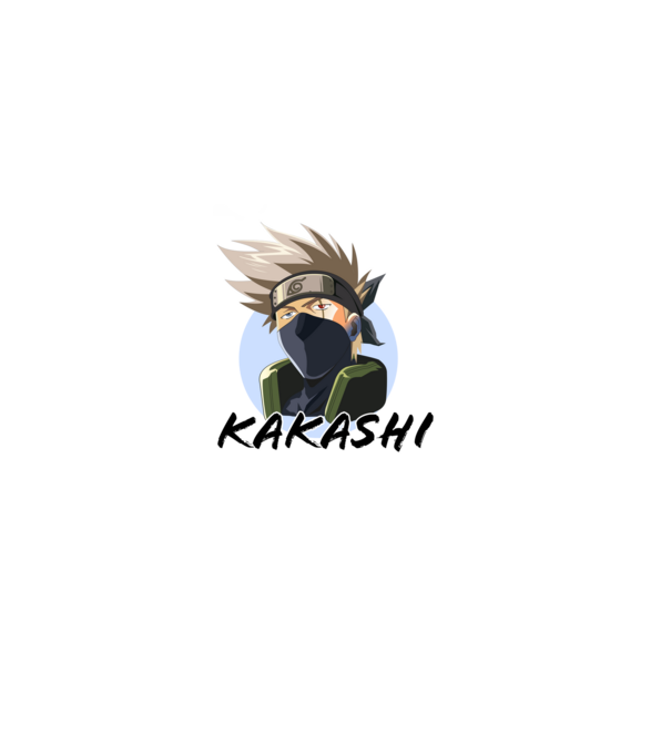 Hatake Kakashi minta világos rózsaszín pólón