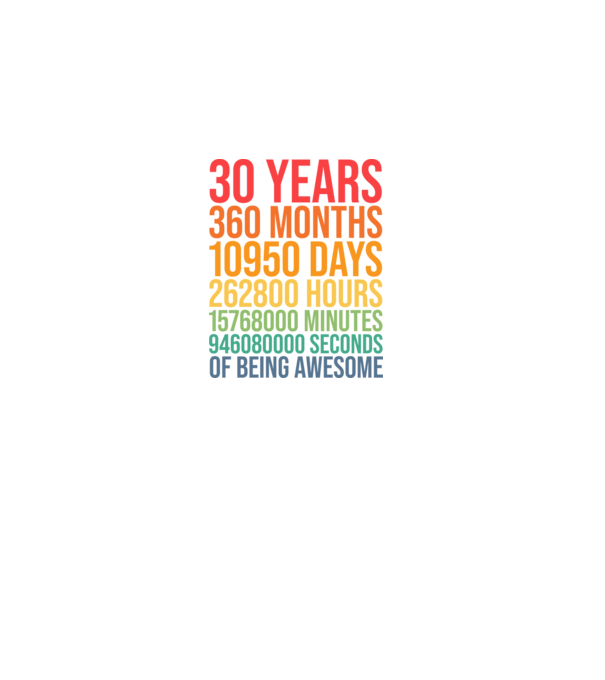 30 years minta fekete pólón