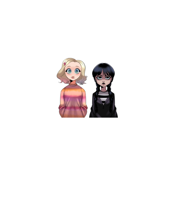 Wendesday Addams minta szürke pólón