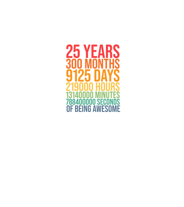25 years minta sötétkék pólón