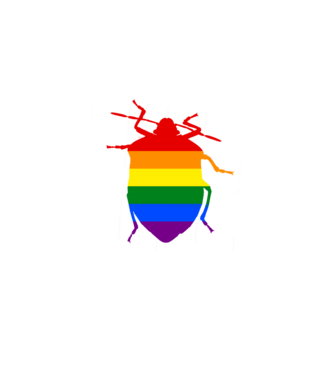 Pride poloska minta fekete pólón