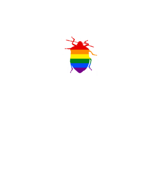 Pride poloska minta fekete pólón