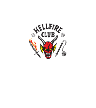 Hellfire Club minta szürke pólón
