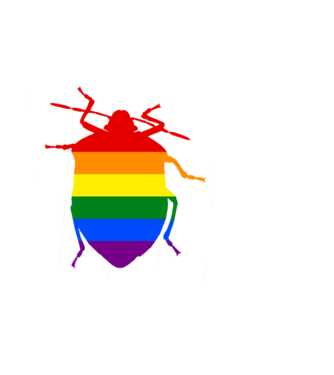 Pride poloska minta fekete pólón