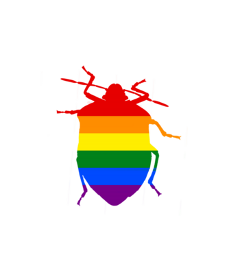 Pride poloska minta fehér pólón
