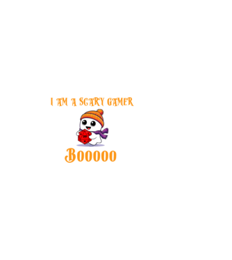 Scary Roleplay Gamer minta sötétkék pólón