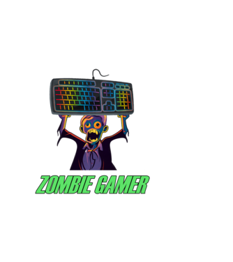 Zombie PC Gamer minta fekete pólón