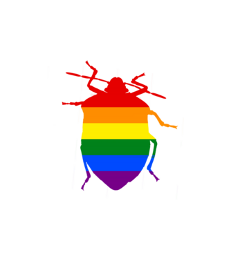 Pride poloska minta homokszín pólón