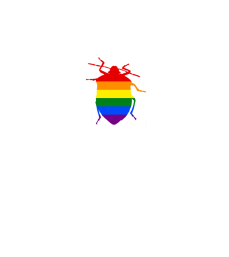 Pride poloska minta királykék pólón