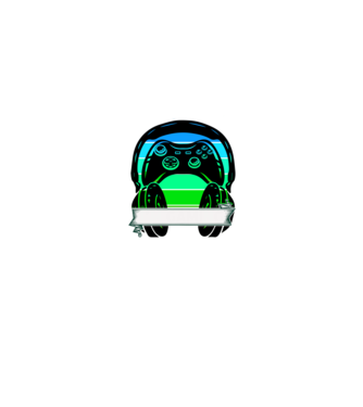 Gamer (Egyedi felirattal) minta fekete pólón