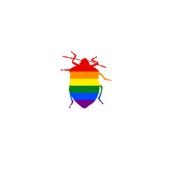 Pride poloska minta fekete pólón