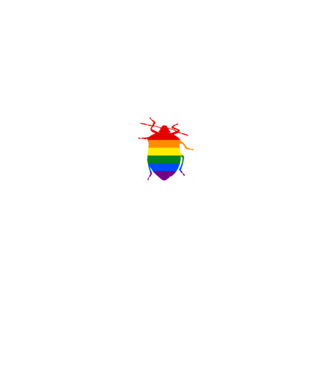 Pride poloska minta farmerkék pólón