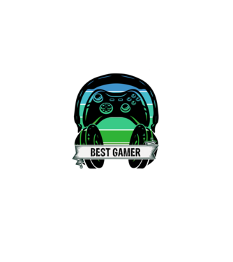 BEST GAMER minta fekete pólón