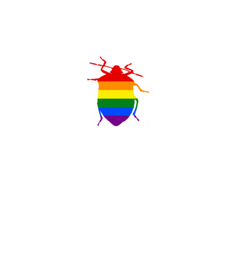 Pride poloska minta fekete pólón