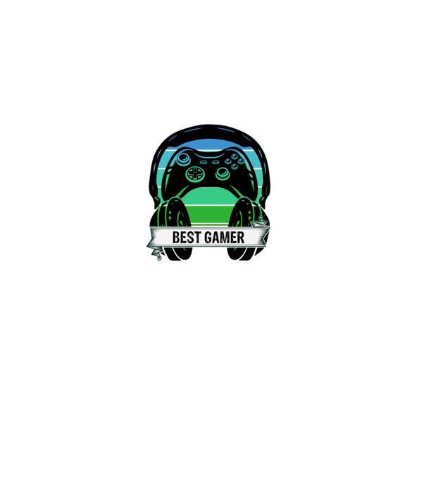 BEST GAMER minta fekete pólón