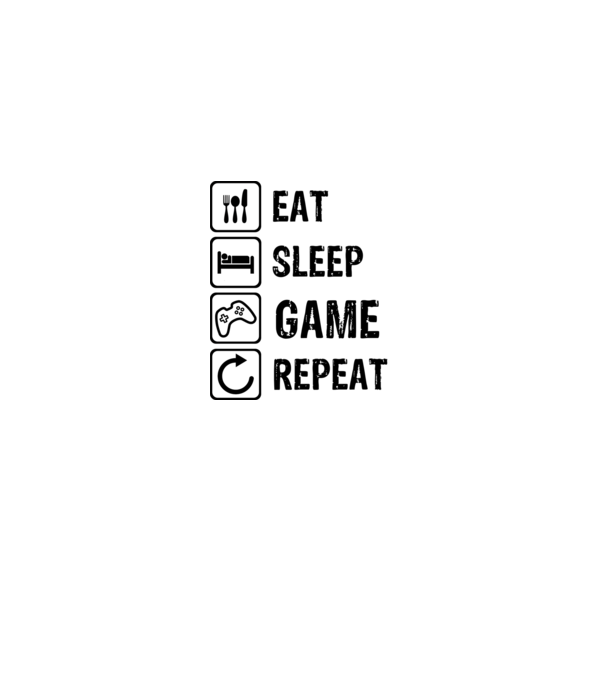 EAT SLEEP GAME REPEAT minta zöld pólón
