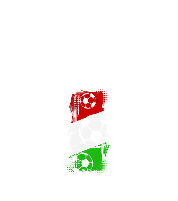 Magyar foci minta fekete pólón
