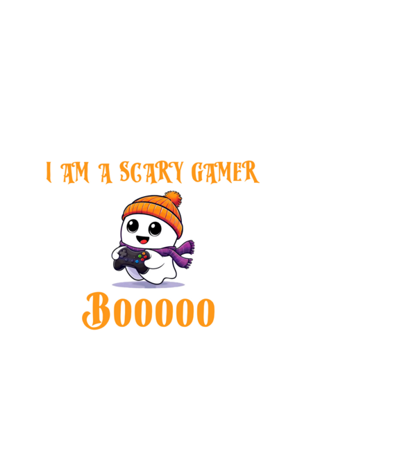 Scary little gamer minta fekete pólón
