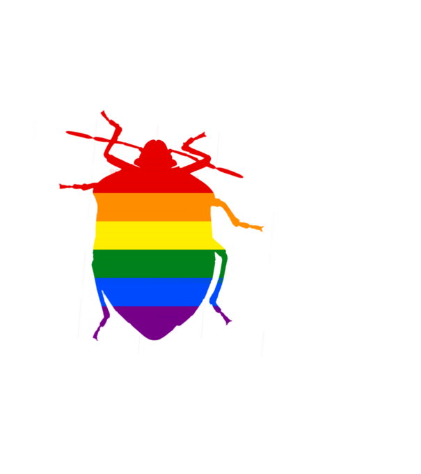Pride poloska minta fekete pólón