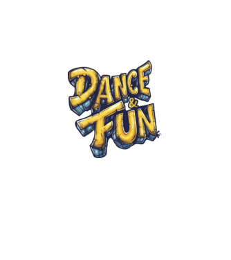 Dance and Fun minta fekete pólón