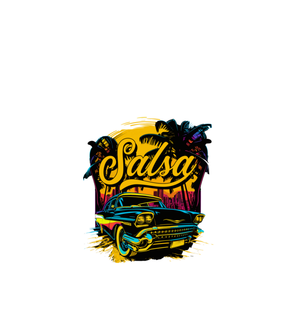 SALSA minta fekete pólón