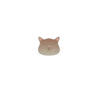 catface minta fehér pólón