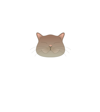 catface minta szürke pólón