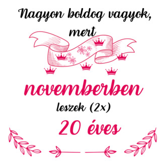 40. (2*20) szülinap nov. póló minta