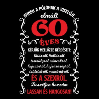 Beszéljen hangosan VILÁGOS 60 póló minta