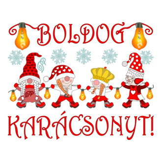 Boldog Karácsonyt Manó Csajok póló minta