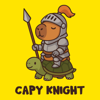 Capy knight póló minta