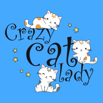 Crazy cat lady póló minta