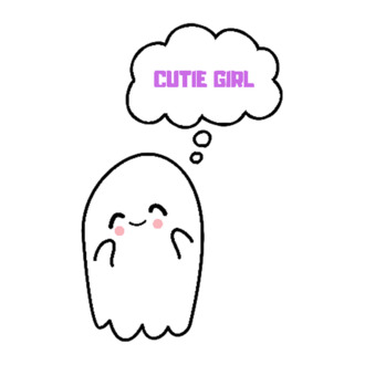 Cute Ghost póló minta