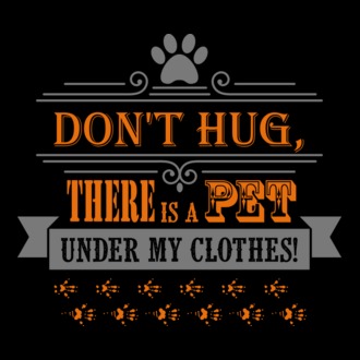 Don't hug póló minta