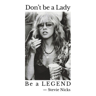 Don’t be a Lady - Stevie Nicks póló minta