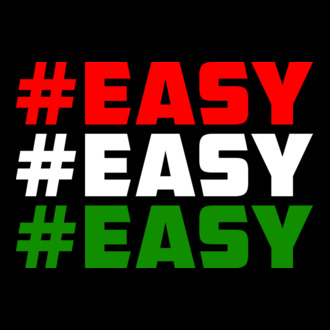 Easy - Piros Fehér Zöld póló minta