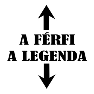 Férfi legenda póló minta