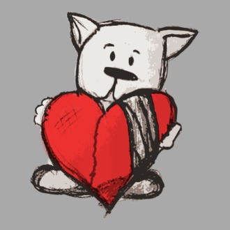Heartbroken Dog póló minta