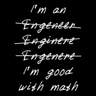 I'm good with math póló minta