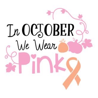 In october we wear pink póló minta